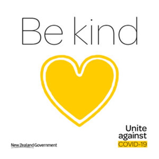 Covid be kind poster